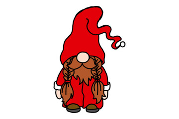 Adorable Red Christmas Gnome