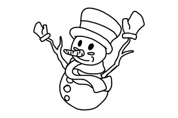 Cute Christmas Snowman