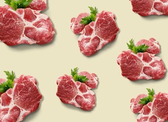 Raw fresh tasty uncooked meat Steak