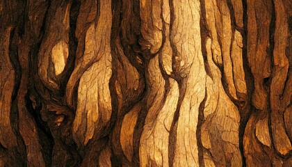 Oak wood texture background, Generative AI