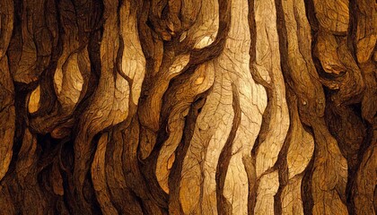 Oak wood texture background, Generative AI