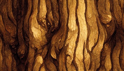 Oak wood texture background, Generative AI