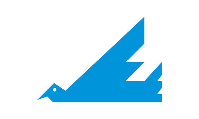 vector blue bird logo