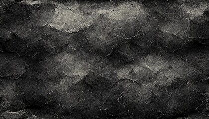Black and grey rough grained stone background texture, Generative AI