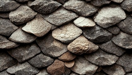 Pile of stones background, Generative AI
