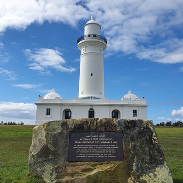 Macquire Light Australia First Lighthouse Building. 