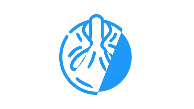 dumpling meal color icon animation