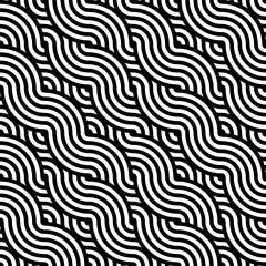 Fototapeta premium Seamless Wave Vector 1920s Art Texture. Continuous Line Graphic Gatsby Texture Pattern. Repetitive Decorative 20s Deco Pattern. stock illustration 1920-1929, Abstract, Art, Art Deco, Backgrounds