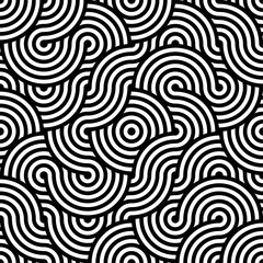 Fototapeta premium Seamless Wave Vector 1920s Art Texture. Continuous Line Graphic Gatsby Texture Pattern. Repetitive Decorative 20s Deco Pattern. stock illustration 1920-1929, Abstract, Art, Art Deco, Backgrounds