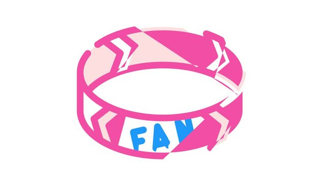 bracelet fan color icon animation