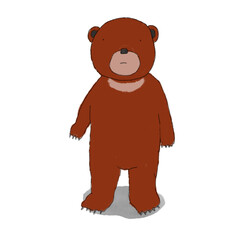 Bear. Water color illustration PNG