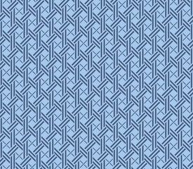 Japanese Hexagon Weave Vector Seamless Pattern