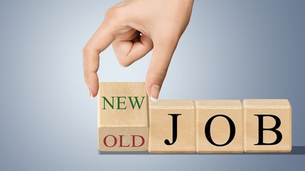Set of wooden blocks or cubes on desk
