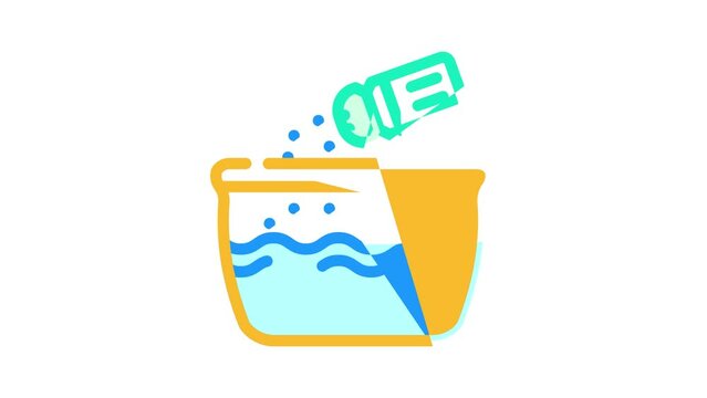 salt dumpling color icon animation