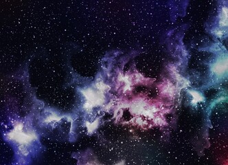 A space of the galaxy ,atmosphere with stars at dark background