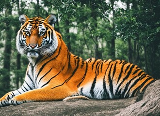 Naklejka premium tiger in the wild