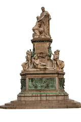 Fototapeta na wymiar Monument to Camillo Cavour isolated, Turin, Italy
