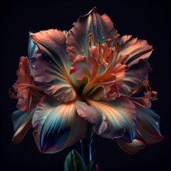 Iridescent Amaryllis, AI