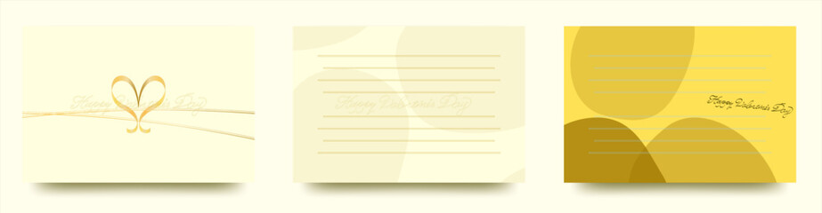 オリジナルバレンタインベクター文字と　シンプルな楕円柄の　メッセージが書ける　長方形テンプレートカード/ポストカード/メモ/背景/壁紙/ビジネス