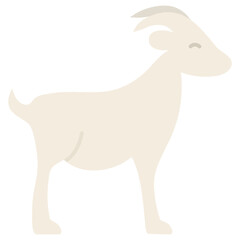 goat cartoon icon