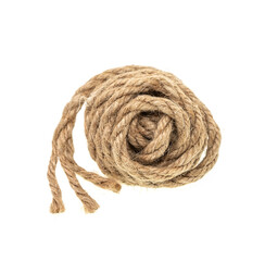 skein of craft twine isolated on white background
