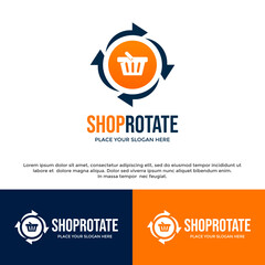 Shop rotate vector logo template