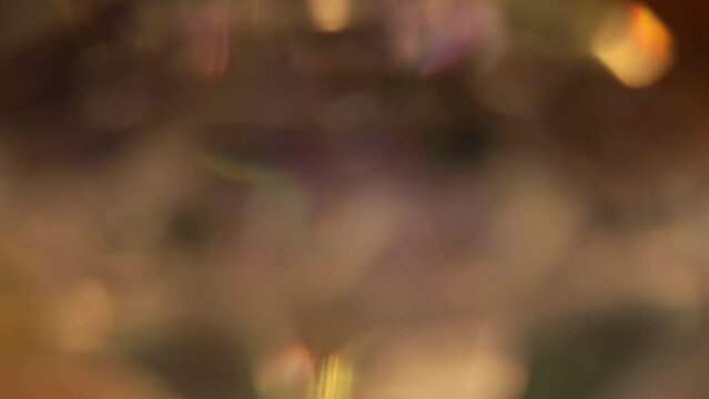 Glass Reflections Light Blurs Abstract Bokeh Background