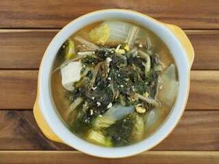 한국음식 시레기 된장국

