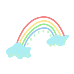 Fotobehang Cartoon rainbow. Colourful rainbows © Andi