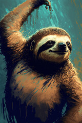 sloth dynamic pose