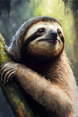 sloth dynamic pose