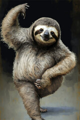 sloth dynamic pose