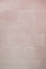 Fototapeta premium Traditional Japanese style plasterer wall background. Japanese comb striped patterned mortar cement texture.