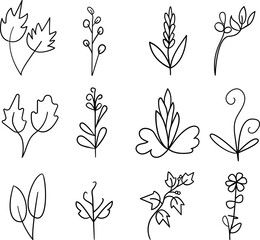 pattern with flowers and leaves