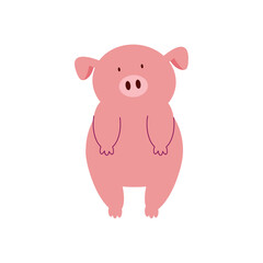 Obraz na płótnie Canvas pig farm animal