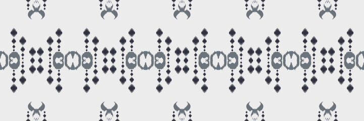 Batik Textile Motif ikat design seamless pattern digital vector design for Print saree Kurti Borneo Fabric border brush symbols swatches cotton