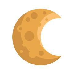 golden crescent moon