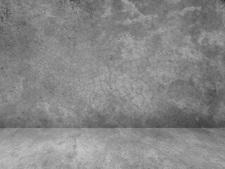 Concrete wall background for displaying products in 3d.
