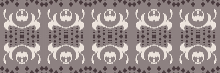 Batik Textile Motif ikat print seamless pattern digital vector design for Print saree Kurti Borneo Fabric border brush symbols swatches cotton