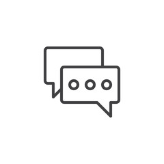 Chat comment line icon
