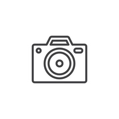 Photo camera line icon