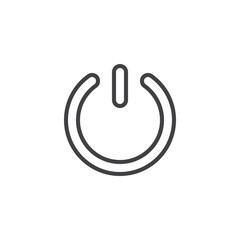 Power button line icon