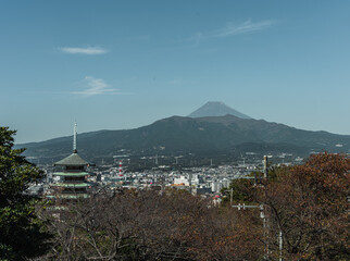 富士山と五重塔