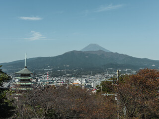富士山と五重塔
