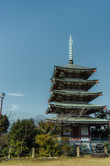 富士山と五重塔