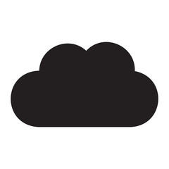 cloud storage glyph icon