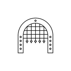 the castle gate icon is suitable for your web, apk or project with a medieval theme