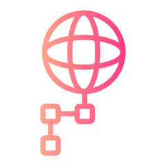 networking gradient icon
