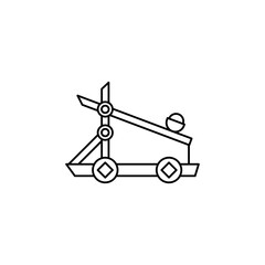 the catapult icon is suitable for your web, apk or project with a medieval theme