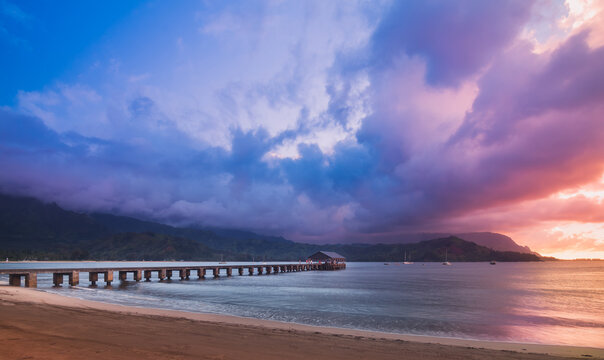 sunset on the beach